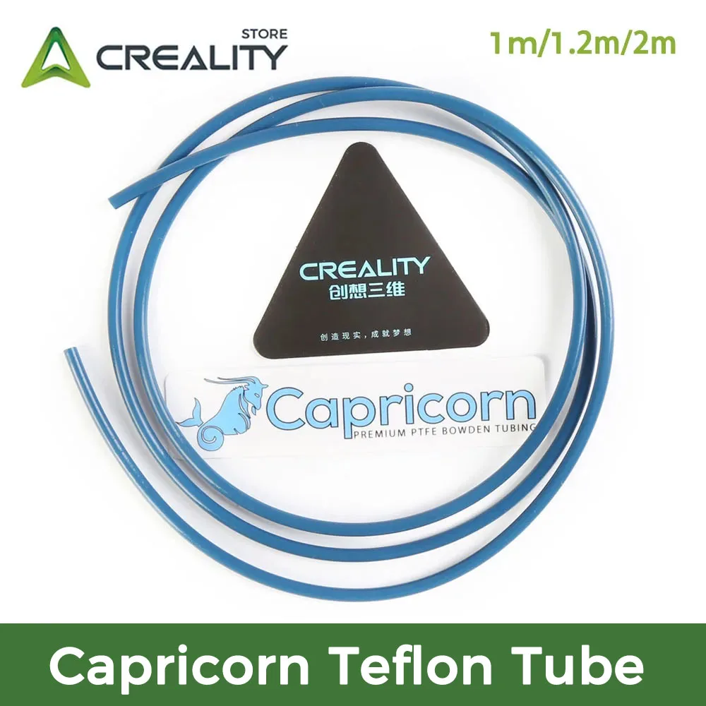 Creality для 1 м/2 м Capricorn Bowden PTFE трубки для 3D принтера, детали синего цвета для нити 1,75 мм, Премиум PTFE смола, импортированная из Японии