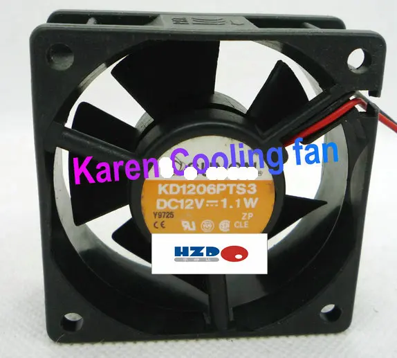 

HZDO 6025 12 В KD1206PTS3 охлаждающий вентилятор YY6025H12B 60*60*25 мм