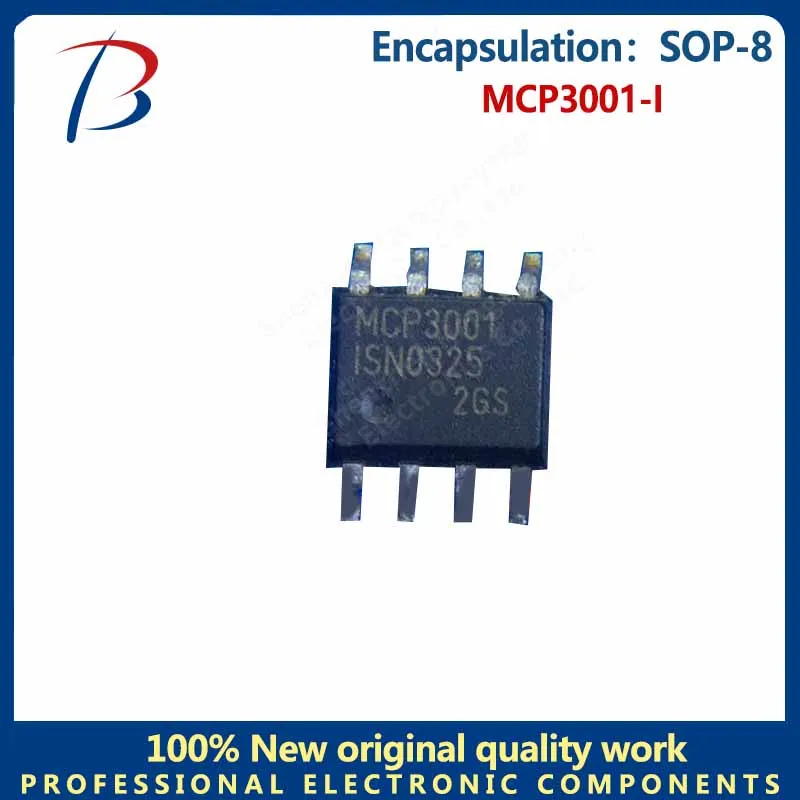 แพคเกจ MCP3001-I 10ชิ้น SOP-8ชิปแปลงอนาล็อกเป็นดิจิตอล MCP3001-I หน้าจอ