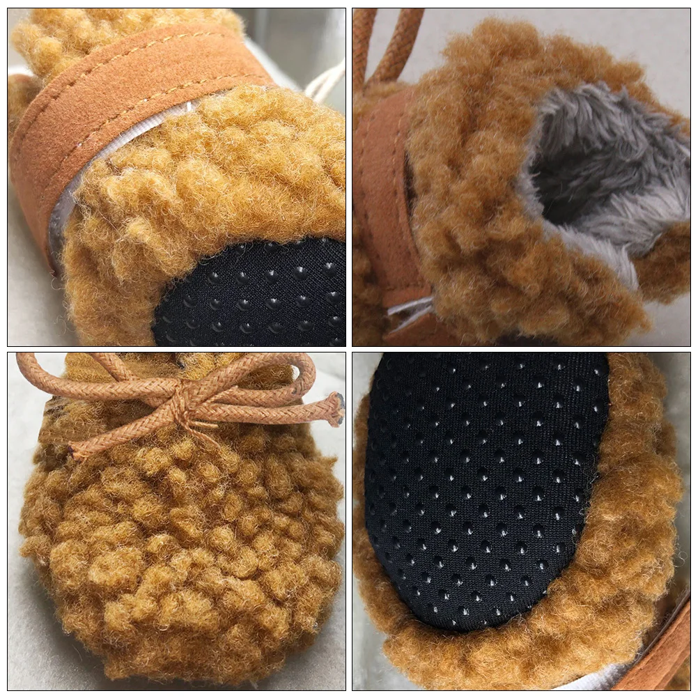 

4 Pcs Dog Snow Boots Anti skid Shoes Pet Paws Protectors Durable Comfortable Quiet Footsteps High quality