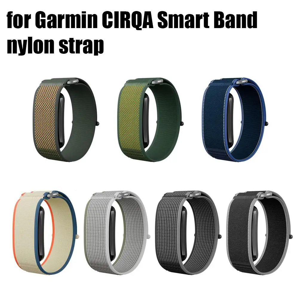 For Garmin CIRQA Wristband Woven Nylon Loop Strap Replacement Sport Smart Band Bracelet Quick Install Fitness Watch Accessories