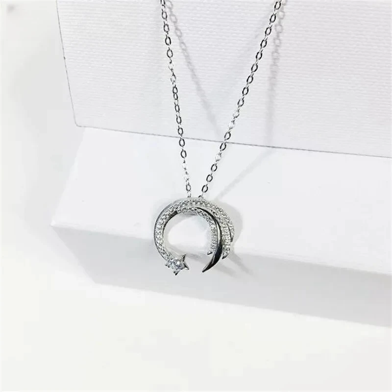 Uini-Tail nuovo originale 925 argento tibetano slip falling meteor collana micro-intarsiata Meteor Garden fashion trend jewelry XL090