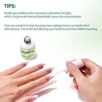 Nailpop constructeur Gel à ongles 4 couleurs couche de Base renforcement épaississement Extension strass colle Gel vernis brosse en bouteille 15ml 6