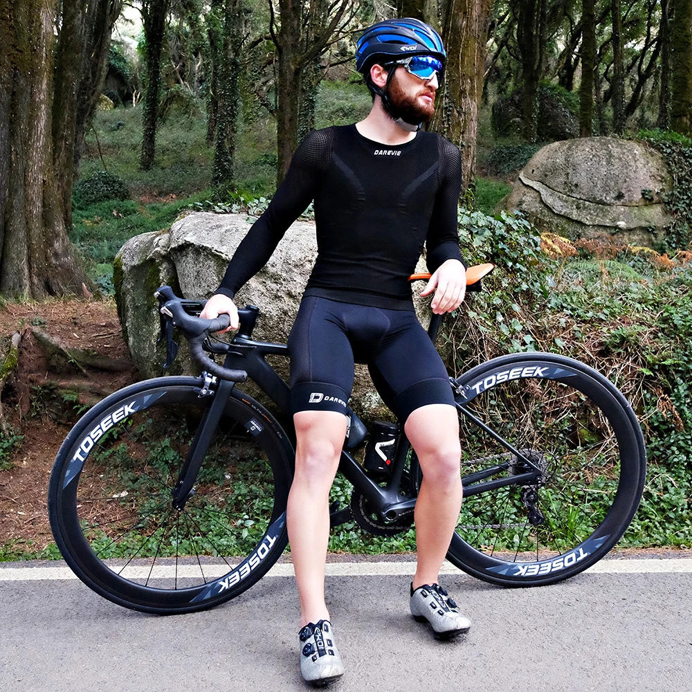 DAREVIE Cycling Base Laye Kleine Größe Nahtlose Kompression Vollärmelige Unterwäsche Atmungsaktive MTB Rennrad Vollärmelige Weste – Detail 3