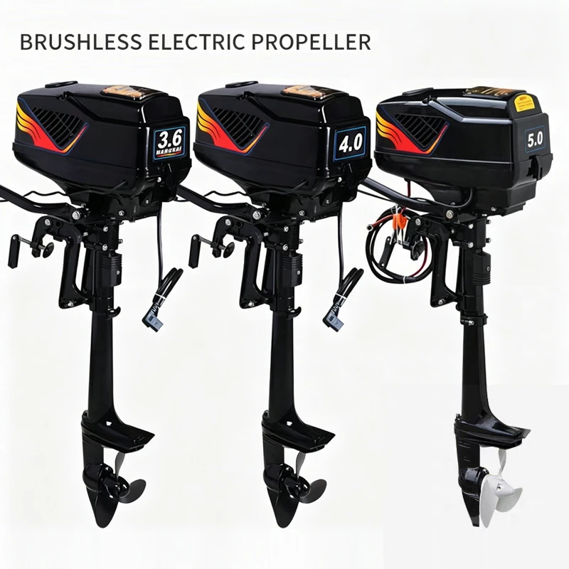 48V 1200W Heavy Fishing Boat Electric Outboard Boat Motor Marine Engine 18KM/H Powerful Transom Mounted Trolling Motor