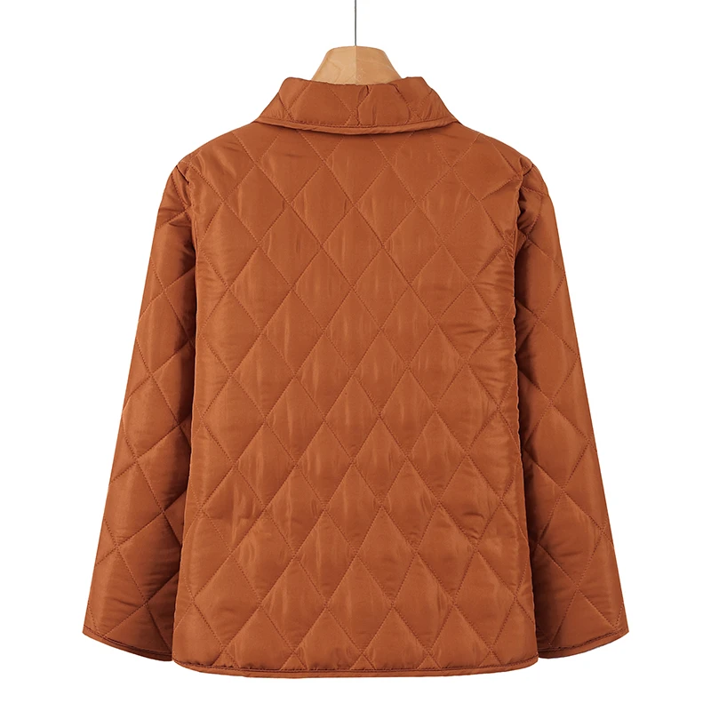 بلون حجم كبير التماس سترة قطن الخريف الشتاء الكلاسيكية 2025 الملابس النسائية سستة رياضية دافئة بأكمام طويلة الدافئة #5