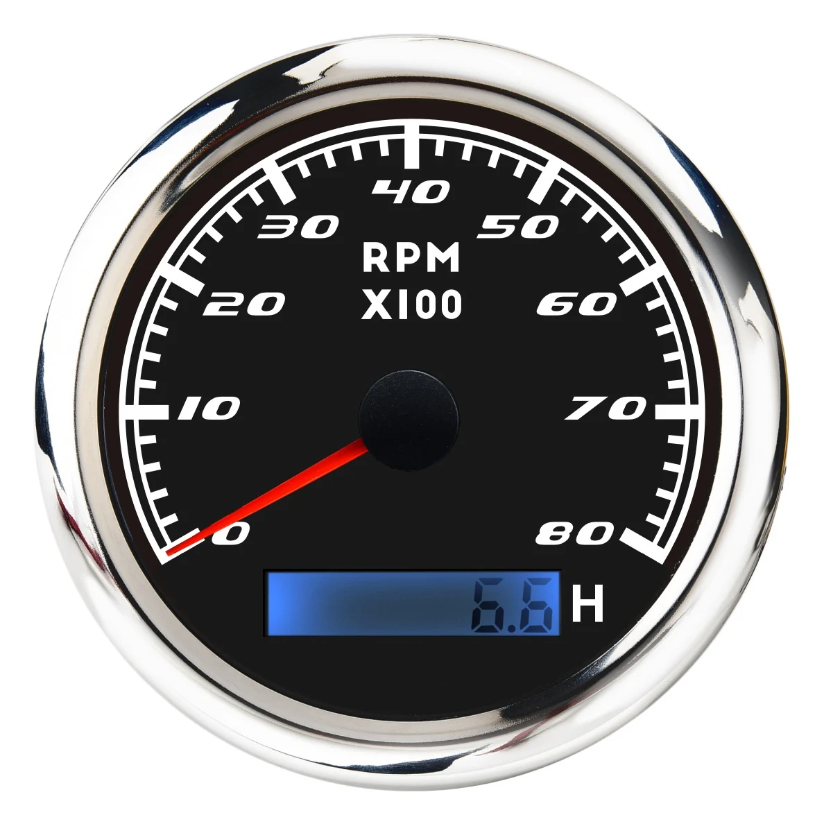 

Universal Speedometer 12V/24V Odometer 85mm 0-8000RPM LCD Hourmeter Tachometer Backlight for Marine Car Motorcycle