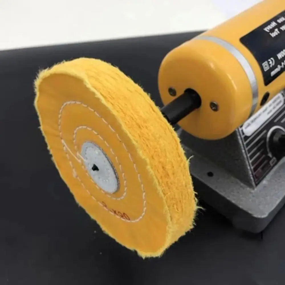 

1Pcs Angle Grinder Accessory Cloth Buffing Wheel Yellow Abrasive Tool Polishing Wheel with 4/12/16mm Hole 2/3/4/5Inch Cotton Pad