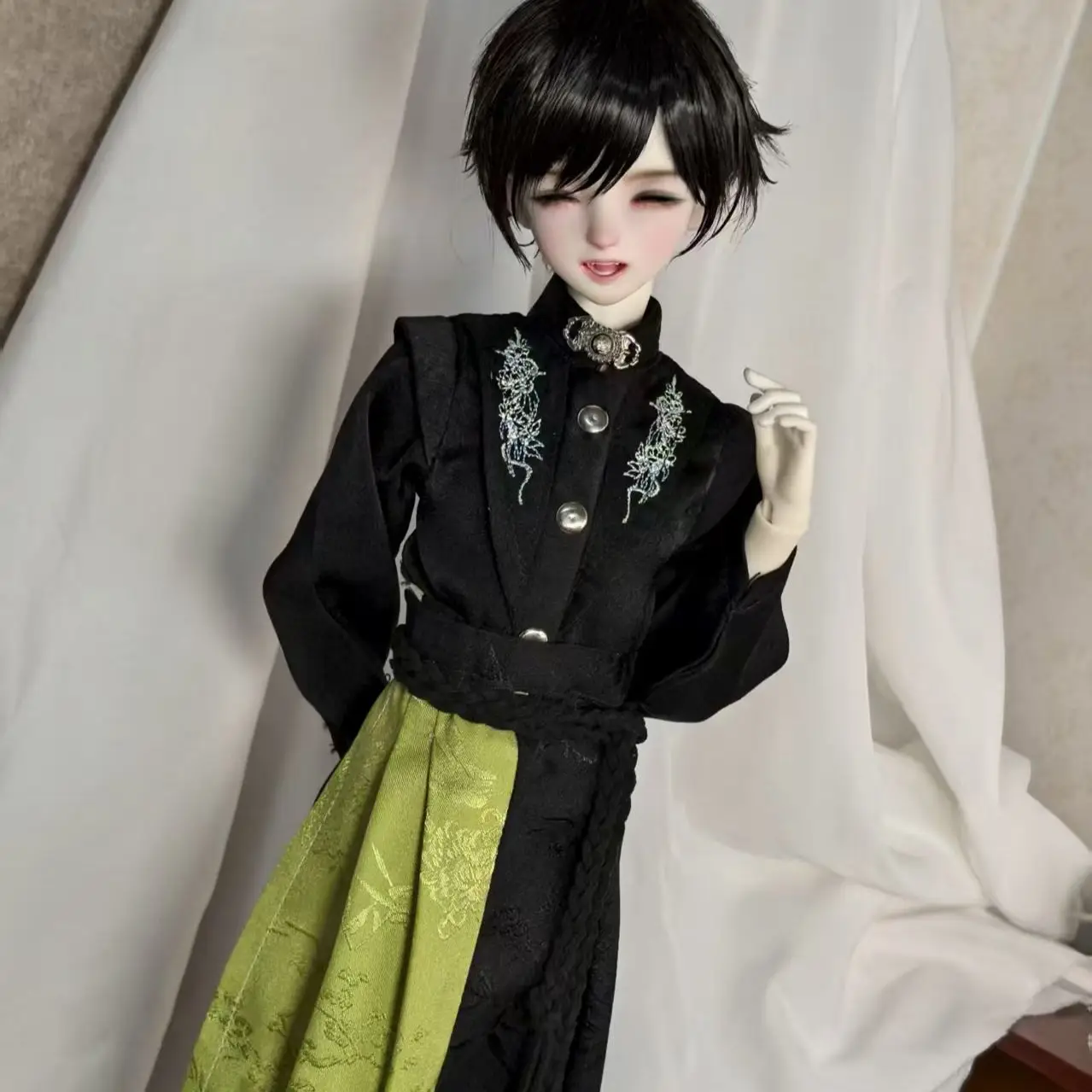 1/4 poppenkleding pak voor 40-45cm Bjd pop Chinese oude set knappe aankleedspeelgoed speelhuis popaccessoires, geen pop