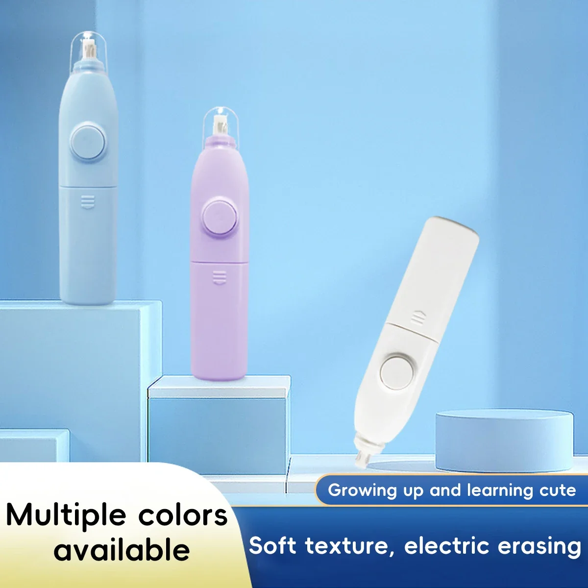 Elektrischer Radiergummi, Bleistiftzeichnung, mechanisch, niedlich, geknetete Radiergummis für Kinder, Schüler, Schule, Bürobedarf, Gummi-Bleistift-Radiergummi