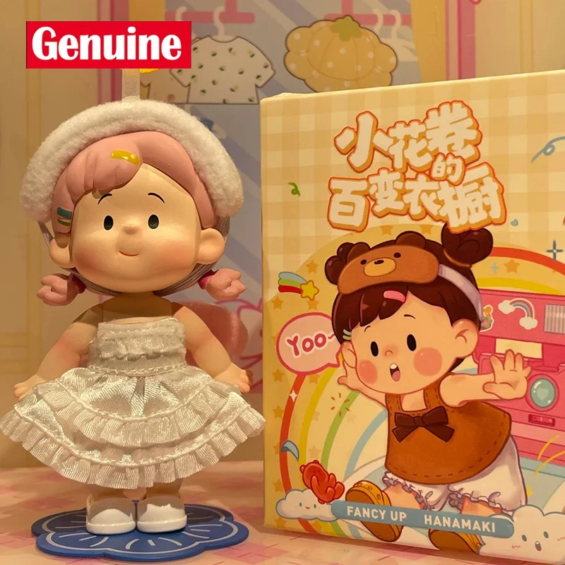 Genuíno fantasia up hanamaki versátil guarda-roupa série bjd kawaii ação anime figuras móvel vestir-se boneca brinquedo presente para meninas