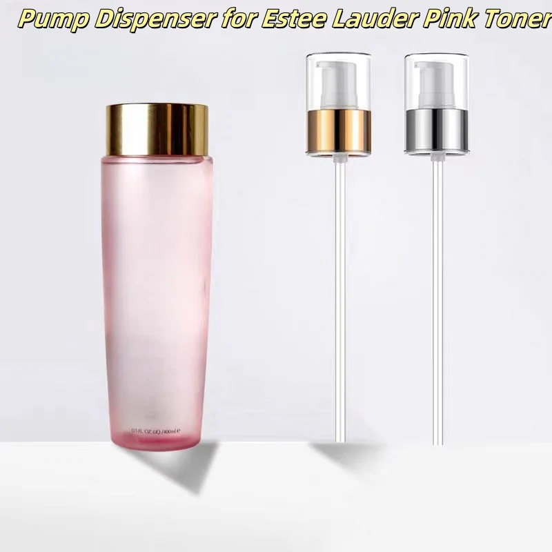 Dispensador de bomba para Estee Lauder Toner rosa 400 ml, cabezal de bomba para Estée Lauder loción hidratante suave y sedosa 400 ml, reemplazo de bomba