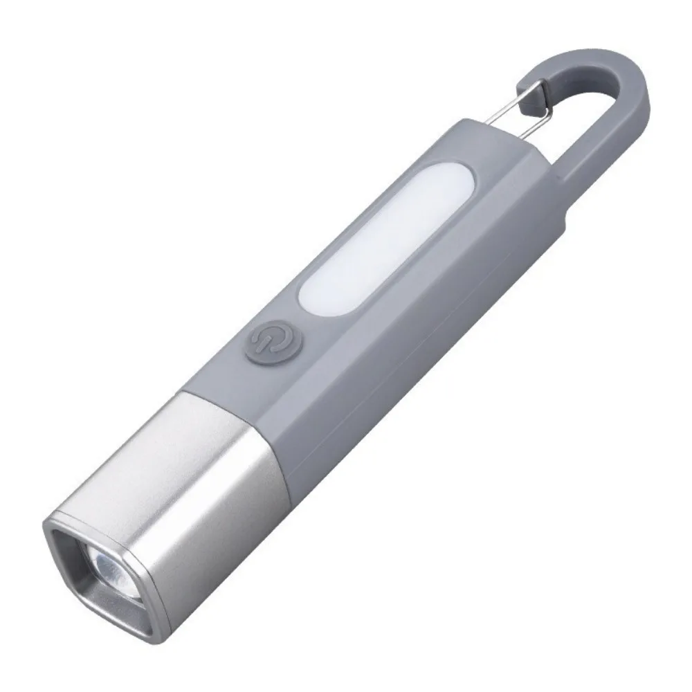 إضاءة قوية مصباح يدوي محمول تصميم معلق مقاوم للماء USB شحن مصباح يدوي تلسكوبي التركيز قابلة للشحن