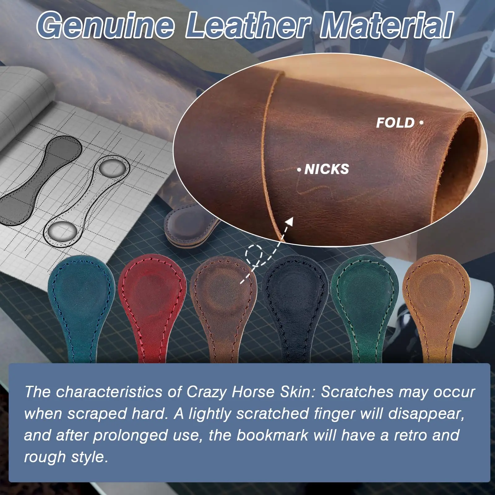 علامات مرجعية جلدية مغناطيسية ، شخصية ، علامات صفحة عتيقة للقراءة ، مشبك علامة كتاب مريح ، ملحقات