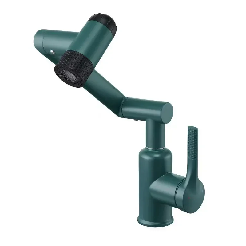 4 Modes White Basin Faucet  Rotation Hot And Cold Mixer Desk Mounted Gray Tap Spray Water Upwards Bathroom Accessories