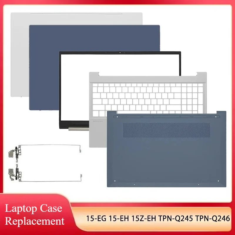 

New Original For Pavilion 15-EG 15-EH 15Z-EH TPN-Q245 TPN-Q246 LCD Back Cover Front Bezel Hinges Palmrest Bottom Top Case Silver