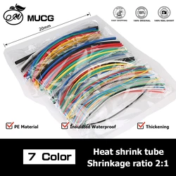 70pcs Heat-shrink Tubing Thermoresistant Tube Heat Shrink Wrapping Electrical Connection Wire Cable Insulation Sleeving 2:1