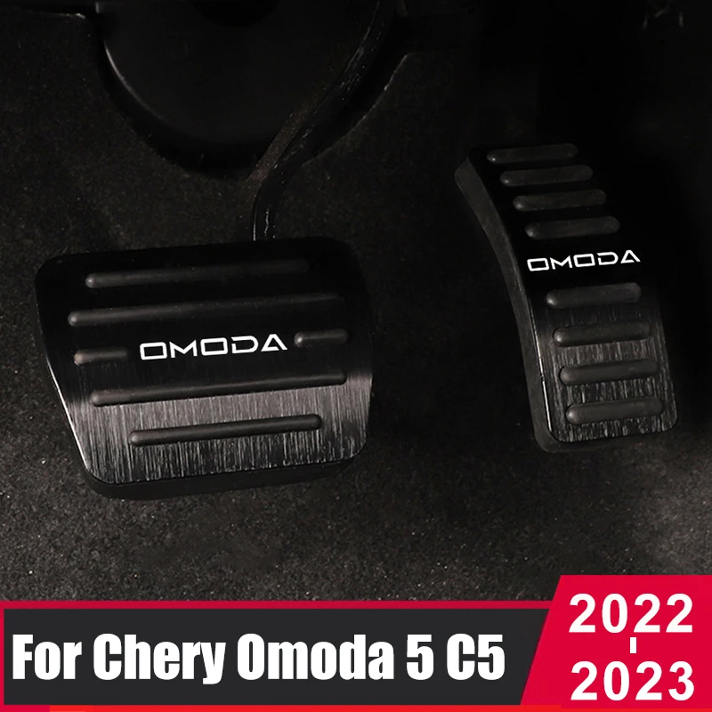 

For Chery Omoda C5 5 FX EV 2022 2023 Auto Car Pedals Foot Accelerator Gas Fuel Brake Pad Plate Covers Case Aluminum Accessories