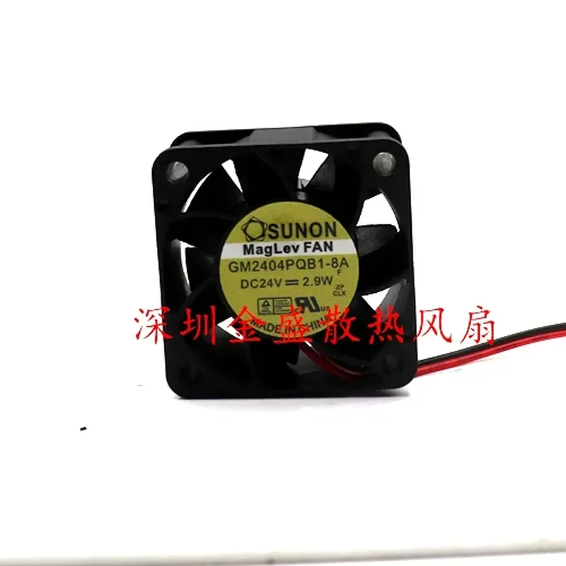for Jianzhun SUNON GM2404PQB1-8A 24V 3.9W 4028 4CM 2-wire Inverter Cooling Fan