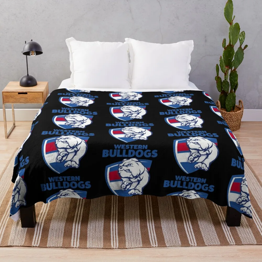 

bulldogs-western Throw Blanket Hairys Plaid Luxury St Flannels Blankets