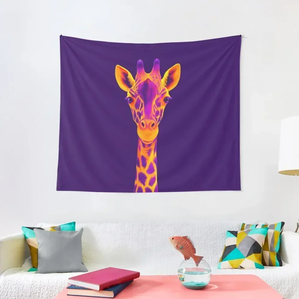 

Purple and Orange Giraffe Tapestry Room Decor For Girls Cute Decor Bedroom Decoration Tapestry