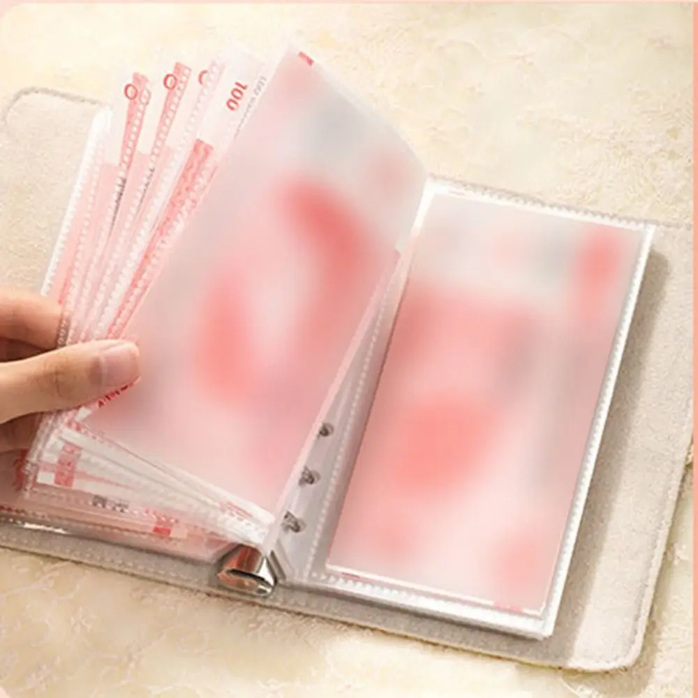 Fun Money Savings Challenge Binder Cloth Flower Savings Challenges Book Clear Easy Cash Budget Notebook Money Planners