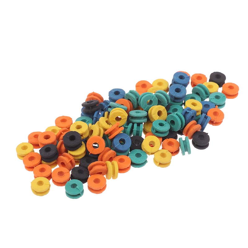 100pcs Tattoo Needle Rubber Grommets, Seals for Coil & Rotary Machines, Prevents Ink Leaks & Reduces Vibration, Durable
