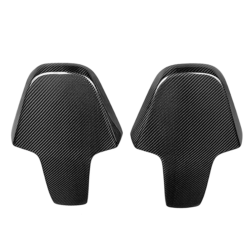 

A82E-Decorative Sticker For BMW G80 M3 G82 Dry Carbon Fiber Car Seat Back Cover Headrest Cover Protective Shell
