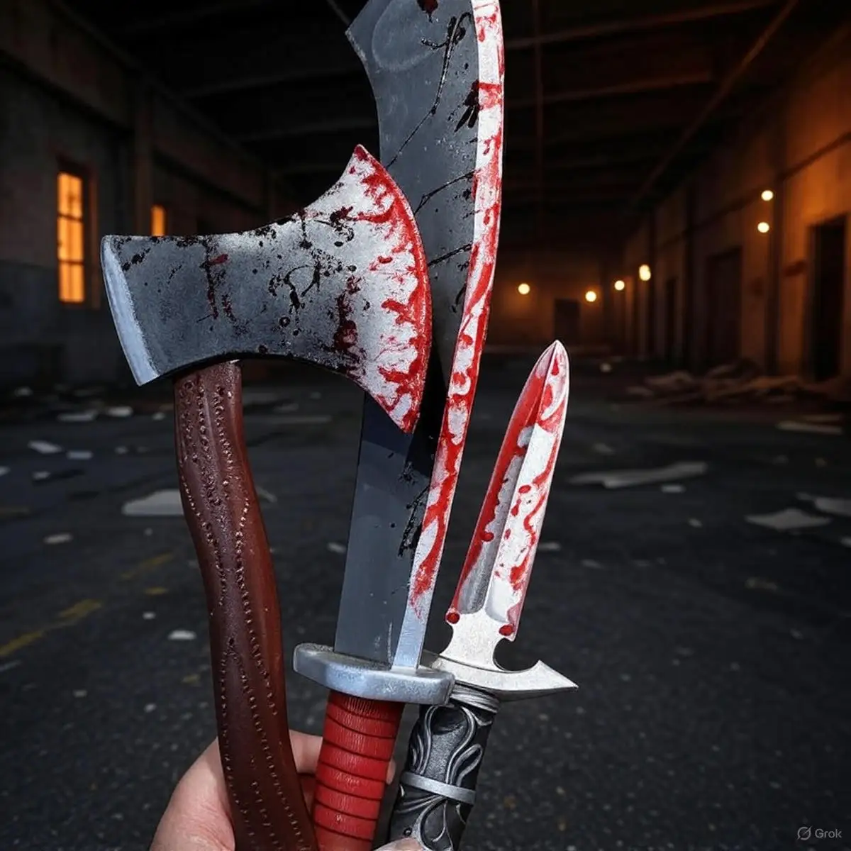Retractable Fake Bloody Knife | Halloween Horror Plastic Prop for Cosplay & Party Decoration