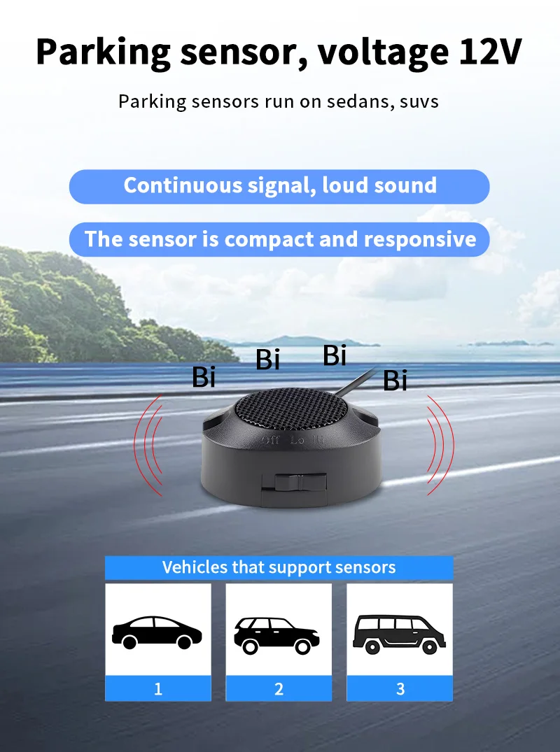 16,5 mm 4 Parksensoren Auto-Rückfahrradar Geräuschloser Modus Wasserdicht 12V Sicherer Einparkassistent für Auto LKW Van Wohnmobil – Detail 14