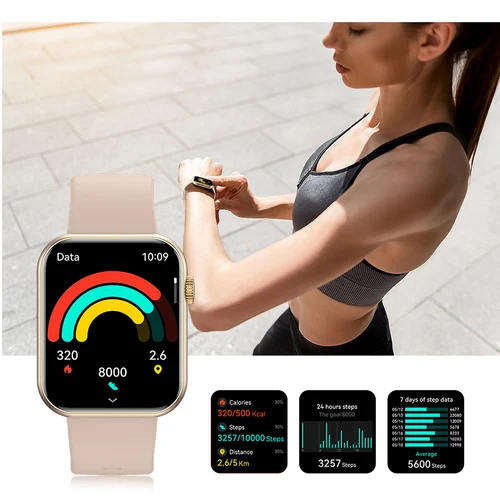 Imagen 2 del producto Nuevo reloj inteligente Original 100 + modo deportivo Monitor de salud Bluetooth llamada relojes inteligentes para hombre mujer IOS Android teléfono de lujo 2025
