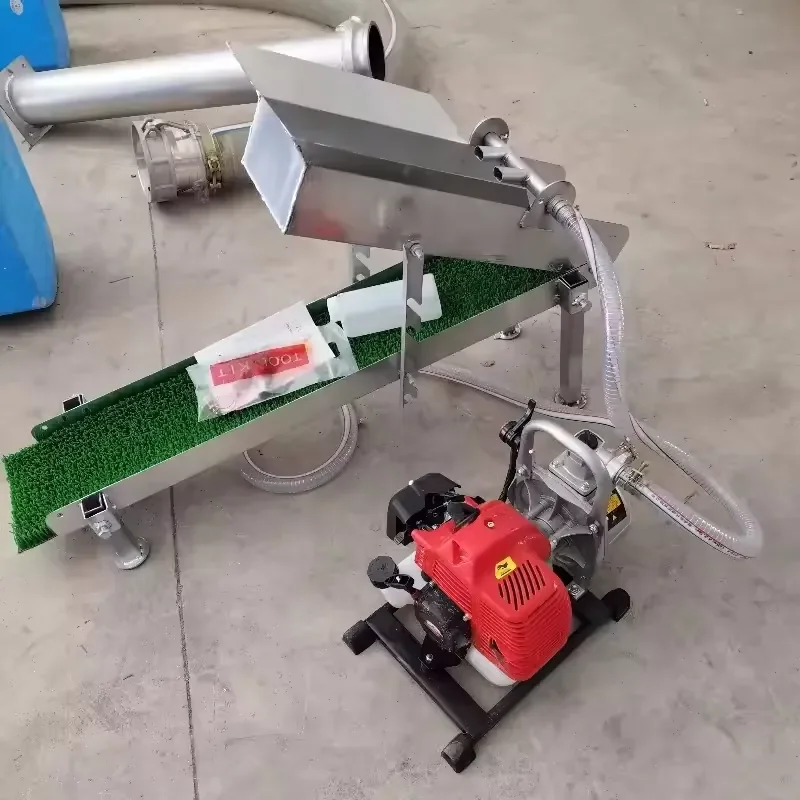 Small 1 Inch Engine Gold Sluice Box 20x100cm cm 11kg Mini Gold High Banker Vibrating Sluice Screen with Golden Grass