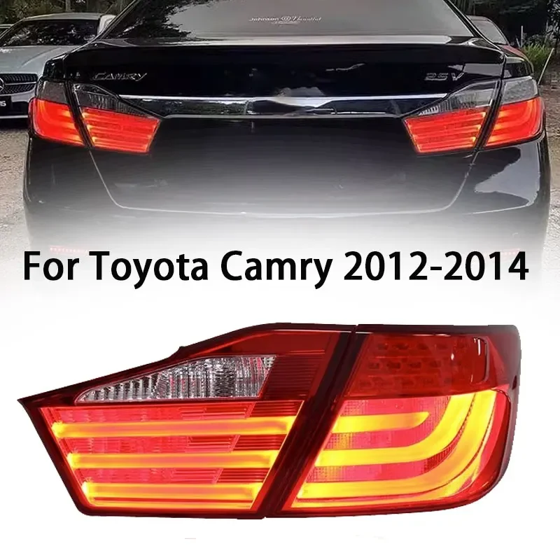 

Автомобильные задние фонари для Toyota Camry 7TH 2012-2014, задний фонарь, светодиодный DRL, ходовой сигнал, тормоз, задний ход, парковка