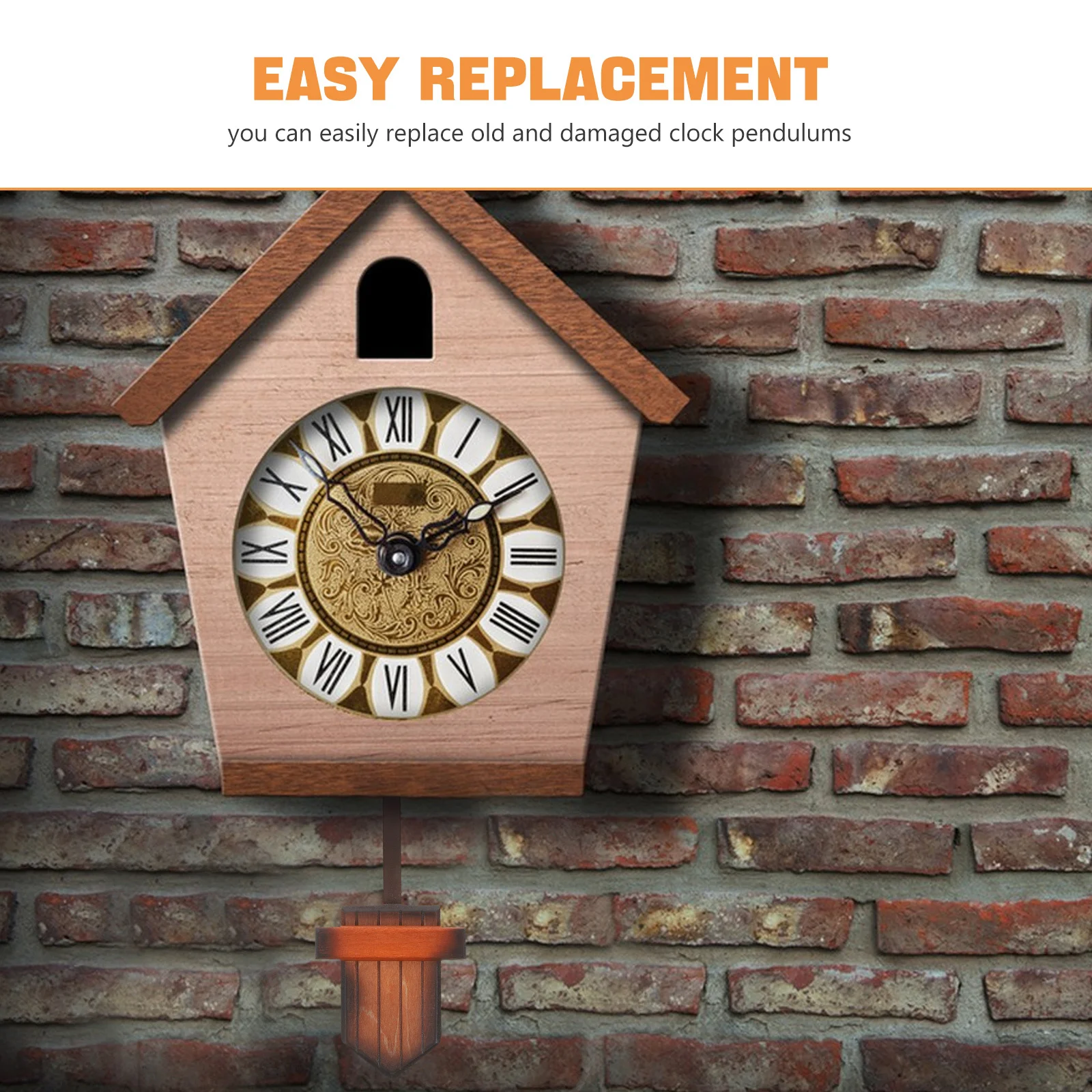 

5pcs 5 Pieces Clock Movement Replacement Bird Sing Alarm Pendulum Mechanism Cuckoo Swinging