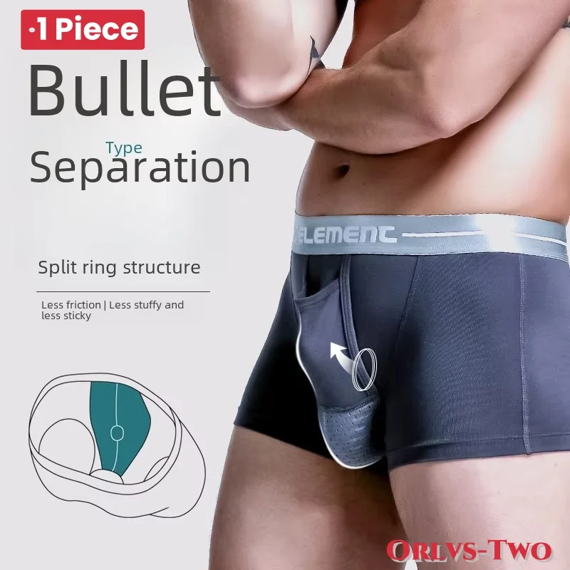 Men’s Breathe boxer Underwear Comfortable men\'s underpants Bullet Separation Scrotum Physiological underwear men