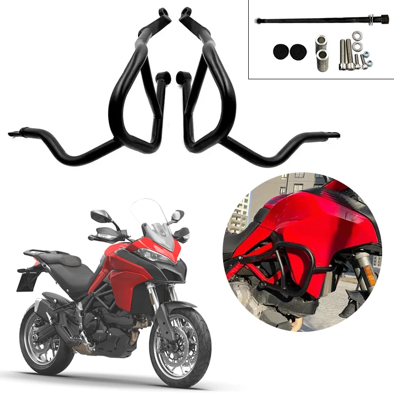 MTS950 Accessories Engine Guard Crash Bar Stunt Cage Bumper Frame Protector Fit For Ducati Multistrada 950 1200 1260 2017-2020