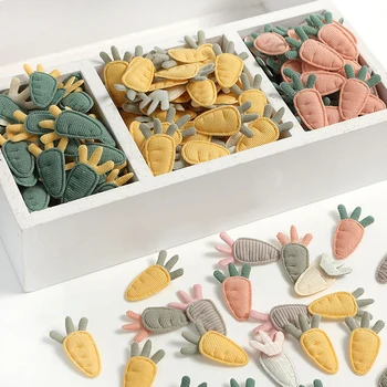 50pcs גזר תיקון DIY בגדי תפירת ספקי חתונת קישוט DIY קרפט בעבודת יד שיער קליפ Scrapbook אביזרי מתנה