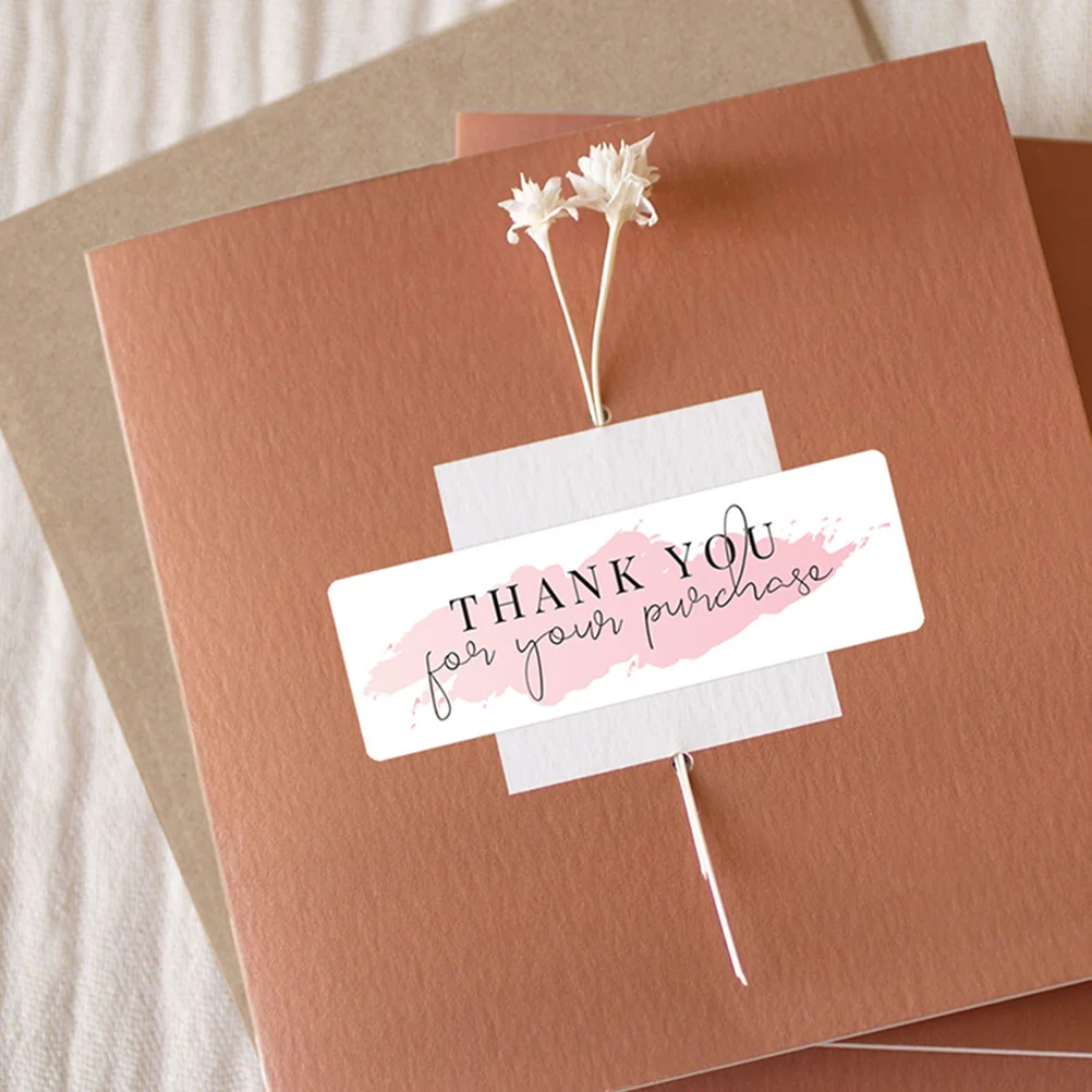 

3 Rolls Thank You Self Adhesive Labels Gift Wrapping Decals Copper Sealing DIY Craft Party Decor Stationery Stickers Kids