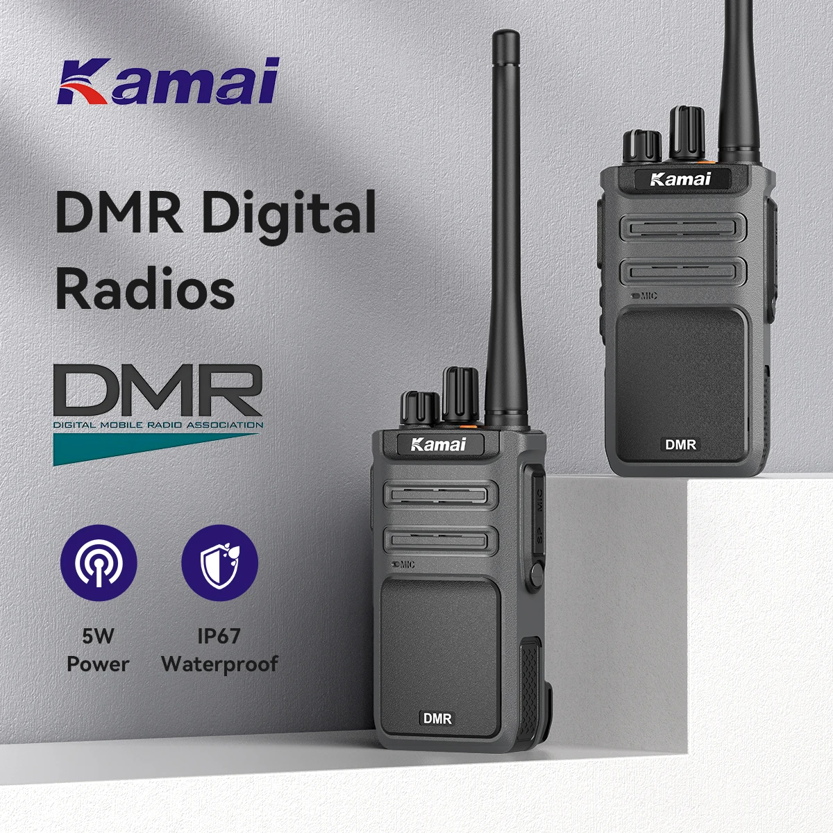 KAMAI DP888 DMR Digital Walkie Talkie Encryption AES128/256 Long Range Two Way Radio Amateur Portable Professional DMR HAM Radio