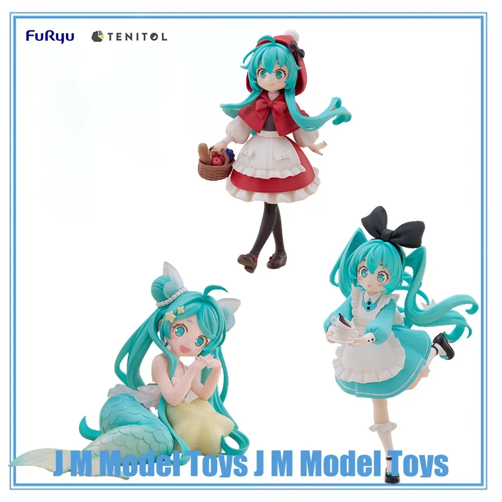 

【JM】100% Original in Stock FuRyu Desktop Fairy TENITOL Piapro Characters Little Red Riding Hood Ver. The Little Mermaid Ver.