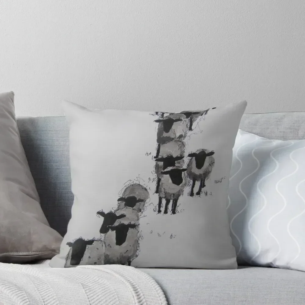 

Follow the Leader Throw Pillow Sofa Covers For Living Room anime girl Sitting Cushion pillow