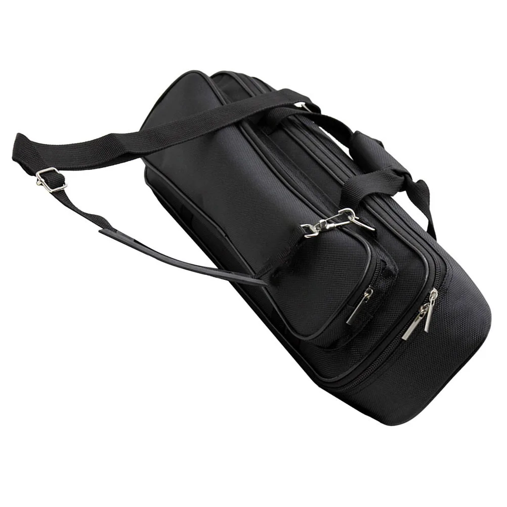 Oxford Cloth Flute Bag Thick Padded Portable Carrying Case Shoulder Strap Flute Storage Holder Compatible with 16 Hole 17 Hole