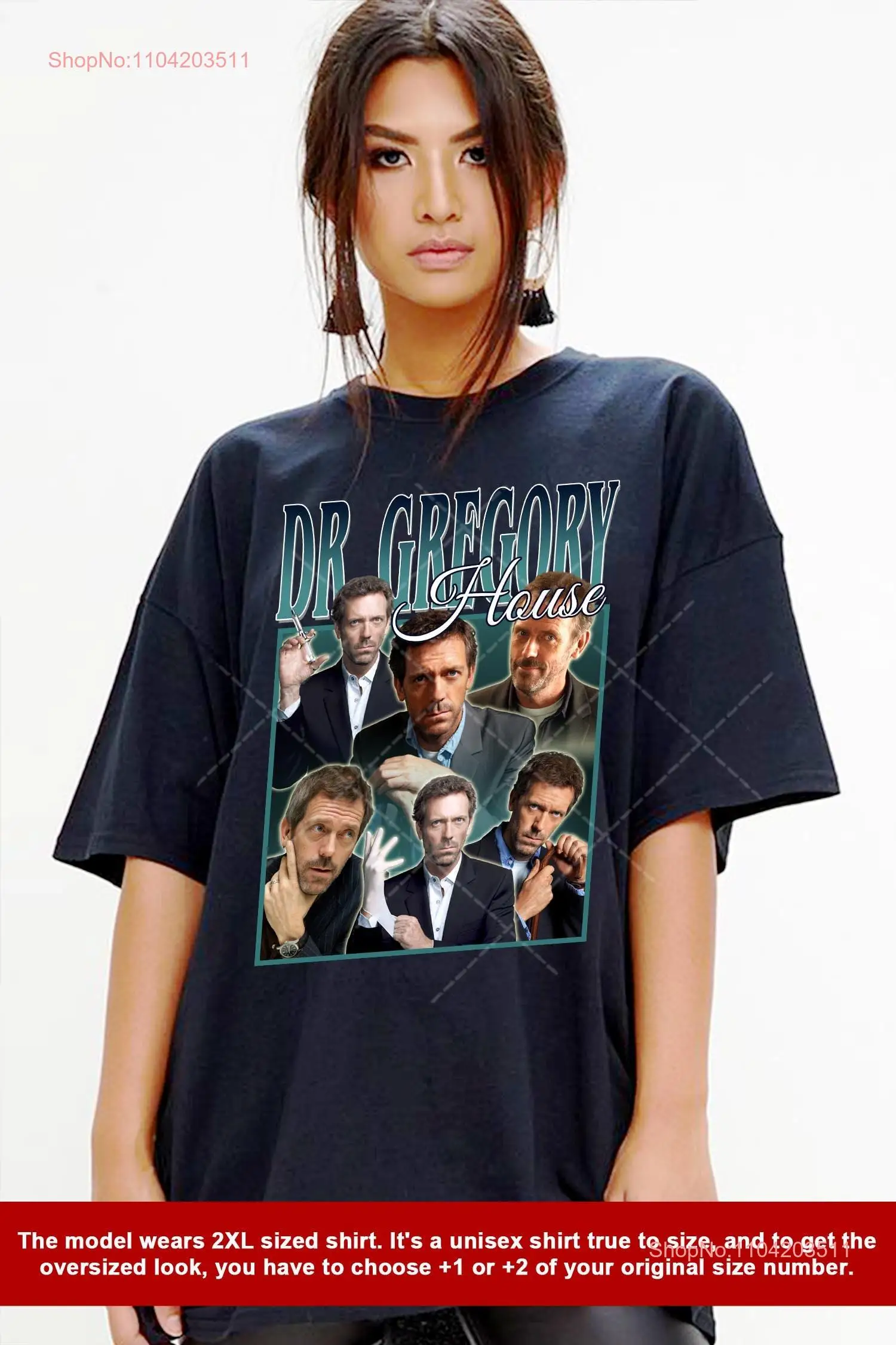 Vintage Wash Dr Gregory House T Shirt For Women and Man Movie long or short sleeves