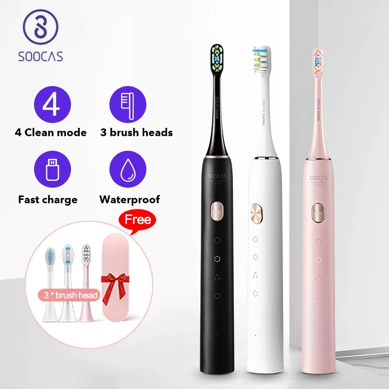 Soocas X3U Sonic Electric Toothbrush USB Rechargeable Waterproof Ultrasonic Automatic Electric Toothbrush