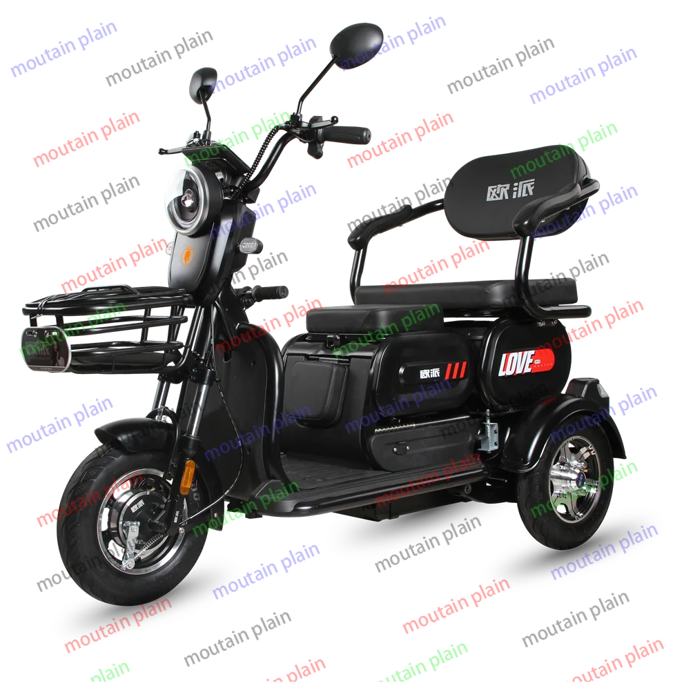 Three Wheeler Cargo 500W Electric Trike Fat Tire Adults Electric Tricycle 60V 20A 3 Wheels