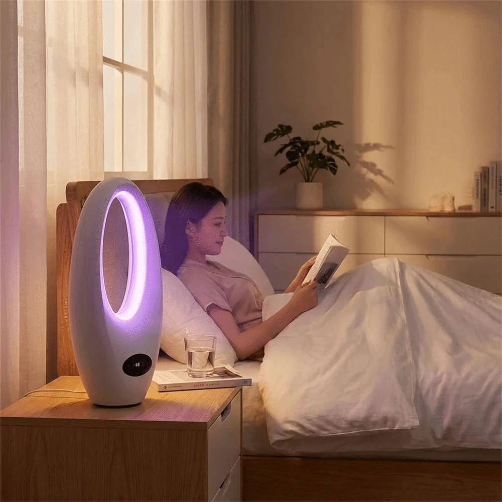 Bladeless Design Vertical Bladeless Fan Sleek Structure Soft Airflow Low Noise Fan Stable Design Smooth Airflow Household Fan