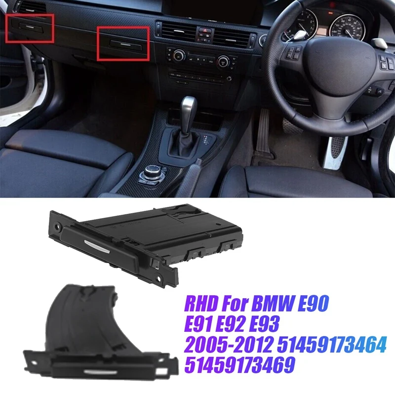 

RHD 1Pair Car Dash Retractable Drink Cup Holder Trim Assembly For BMW E90 E91 E92 E93 2005-2012 51459173464 51459173469
