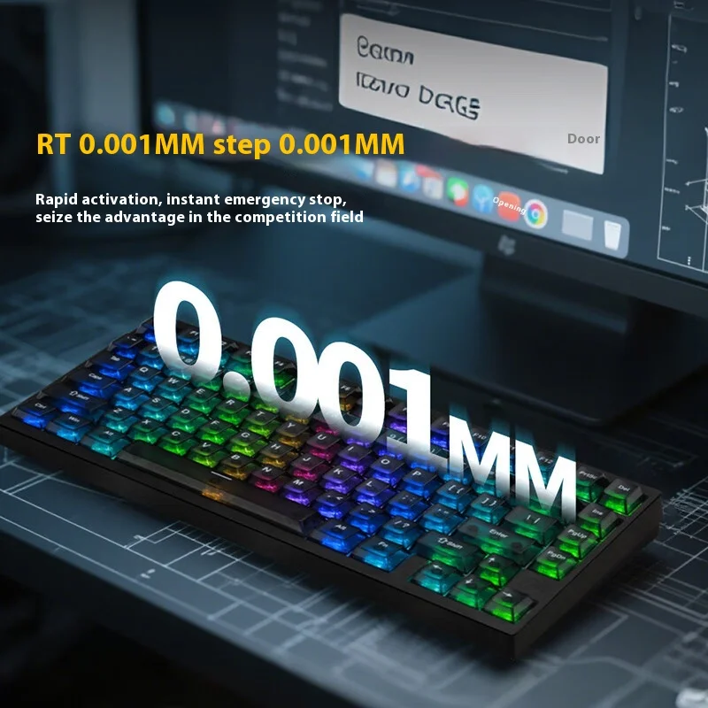 Irok MG75 MAX لوحة مفاتيح مغناطيسية سلكية من الألومنيوم لوحة مفاتيح ميكانيكية 8000 هرتز RT0.001mm لوحات مفاتيح الألعاب ملحقات الكمبيوتر