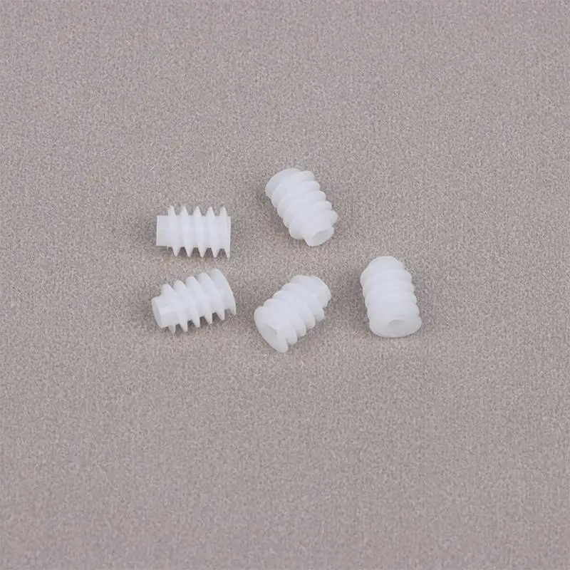 (.) 5Pcs M0.4 Plastic Worm For 2.0mm Motor Shaft Electric Motor Replacement Parts For Remote Control Toy