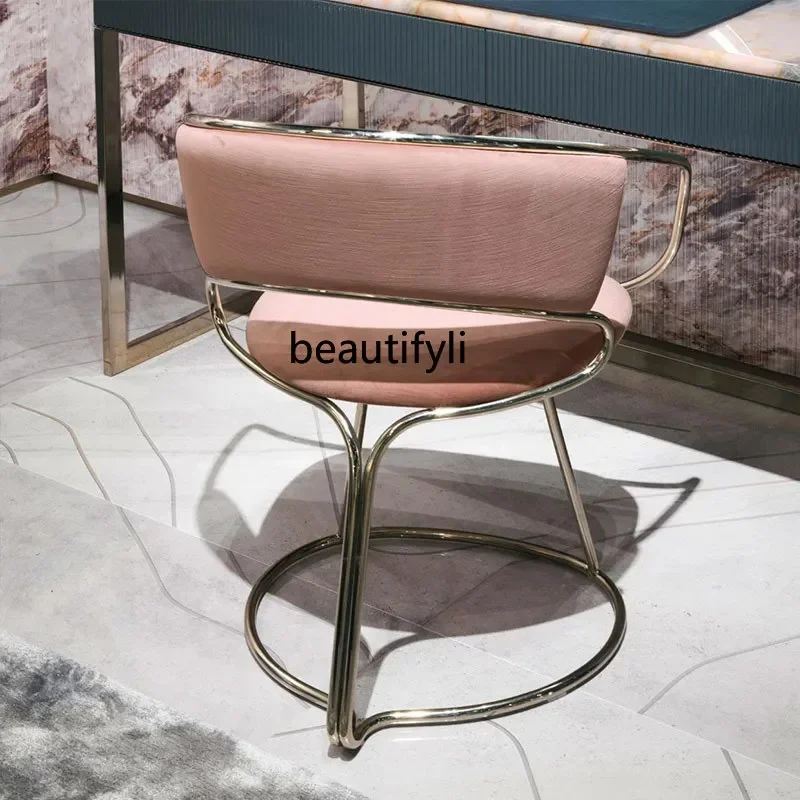 Q181  Light Luxury Dresser LED Light Dressing Table Home Luxury Stone Dressing Table